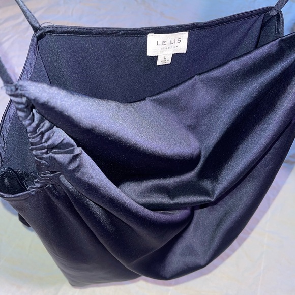 Drape Neck Silky Top - Picture 6 of 6